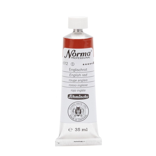 Norma oil color 35 ml, English red  (g.p. 1L=225,42€)